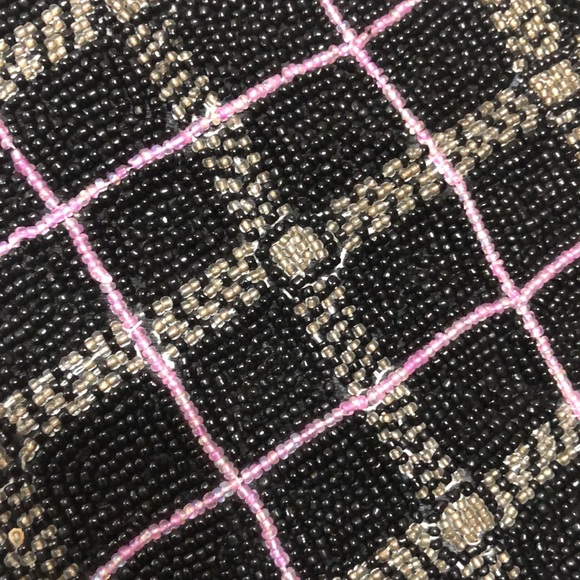 Kenneth Cole Reaction beaded evening bag. Black corduroy with beaded front.EUC - Picture 2 of 5